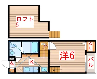 Brown Sheep【2階】の間取り