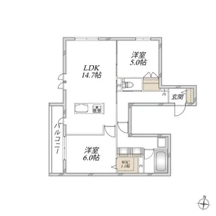 太康レジデンス・ノース【1階】の間取り