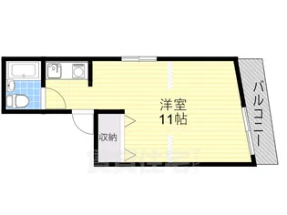 クローバーハイツマキノ【4階】の間取り