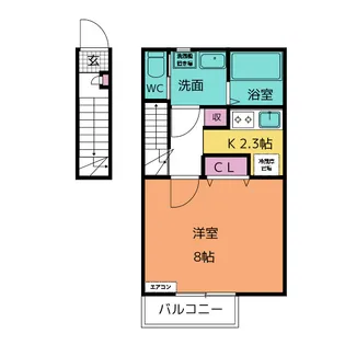ダイヤモンドヒルズ大府森岡【2階】の間取り