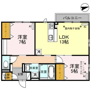 ルナ・ピエナ【2階】の間取り