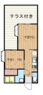 ラヴィ一越【1階】の間取り