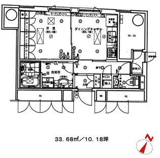 神保町ハウス【10階】の間取り