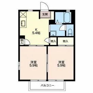 リヴェールF A【2階】の間取り