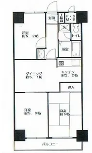 中銀第2東上野マンシオン【7階】の間取り