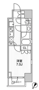 トパズ町田【6階】の間取り