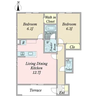 FIOREGALO【1階】の間取り