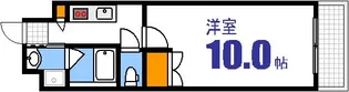 ウエストハイム天神川【5階】の間取り