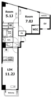 ロイヤルグリーン本郷【12階】の間取り