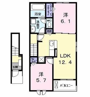 フォルトゥーナIV【2階】の間取り