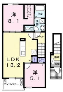 アーバンブロス【2階】の間取り