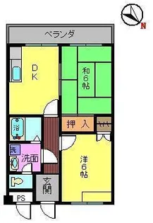 T’SサニーコーポI【1階】の間取り