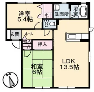 Y’s EBA C棟【1階】の間取り