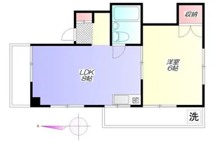 シティハイム曙【1階】の間取り