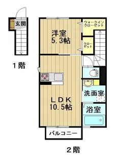 グランディ樋の口【2階】の間取り