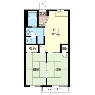 カーサビアンカ【2階】の間取り