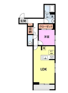 EAST BLUE1【1階】の間取り