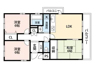 グランエスト江坂【2階】の間取り
