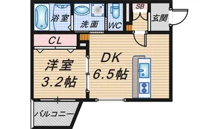 マノワール豊中玉井町【1階】の間取り
