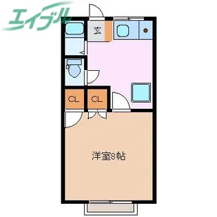 ヴィラージュ【1階】の間取り