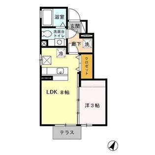 アクア B【1階】の間取り