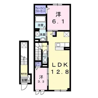 ラ メール カルム I【2階】の間取り