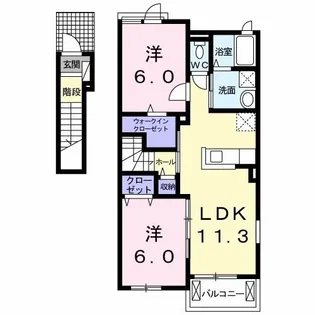 シャルム【2階】の間取り