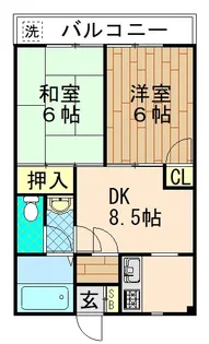 第2葵マンション【6階】の間取り