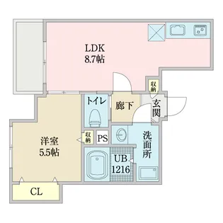 Y’s8701【8階】の間取り