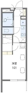 レオパレス双葉ヒルズ【3階】の間取り