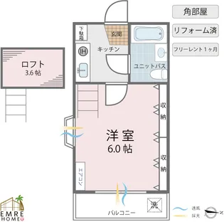 シティコア(II)【1階】の間取り