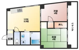 エレガンス穂積5号館【1階】の間取り
