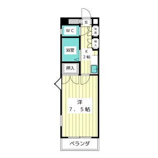レジデンス千代萬【5階】の間取り