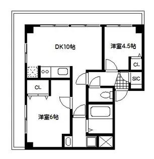 山手杉並ビル【6階】の間取り