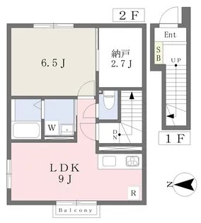 グロース クヴェレ【2階】の間取り