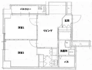 ラフィネ新宿【7階】の間取り