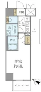 シエル白山 B館【8階】の間取り