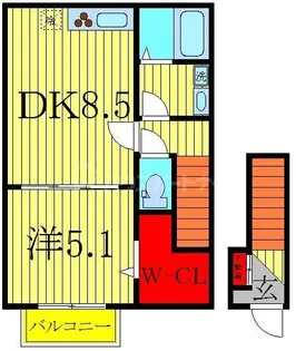 アンクルール南柏【2階】の間取り