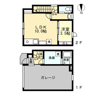 ガレッジ花園町の間取り