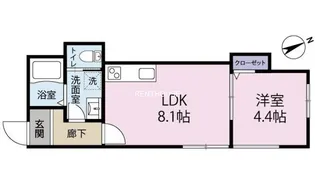ベゼル【1階】の間取り