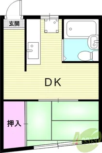 TZ氷室アパート【2階】の間取り