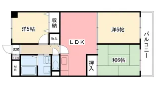 園民マンション【3階】の間取り