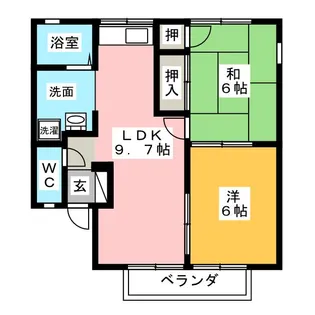アネックス B棟【1階】の間取り