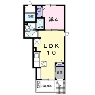 ブライト ヒル【1階】の間取り