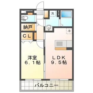 リオンドール桜橋【3階】の間取り