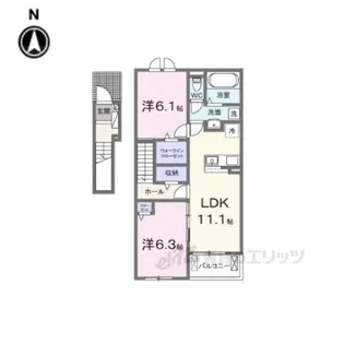 シルエーラセットB【2階】の間取り