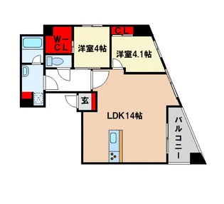 ARCBLISS二日市【7階】の間取り
