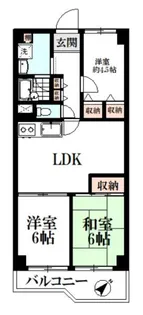 日商岩井亀戸マンション【9階】の間取り