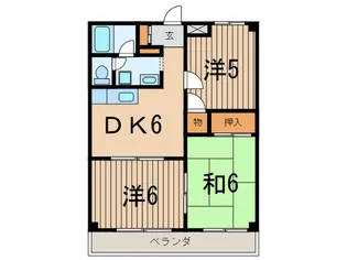ルミエ-ル【2階】の間取り