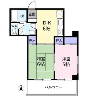 メゾンセサミ【2階】の間取り